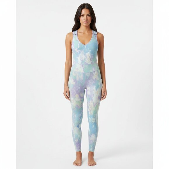 FP Movement by Free People Pants - NWT FP Movement Inspire Wash Frost Combo Jumpsuit Pastel Tie-Dye – Size S